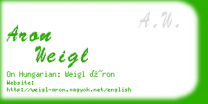 aron weigl business card